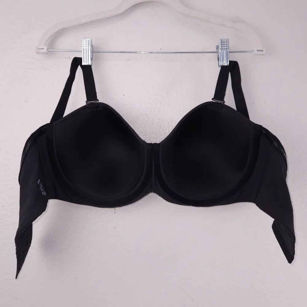 SKIMS Fits Everybody Strapless Bra 40DD Onyx Black Multiway Straps - Picture 4 of 5